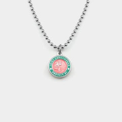Get Back Necklace Small - Watermelon / Teal Green