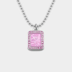 Get Back Necklace Rectangle - Lilac / Lilac