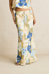 Rhythm Women's Blanca Floral Bias Cut Maxi Skirt