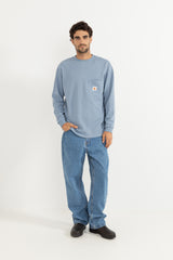 Rhythm Men's Vintage Pocket Ls Waffle Slate