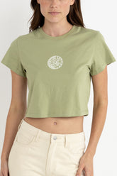 Rhythm Women's Rhythm Sun Crop Crew Tee