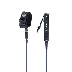 Octopus Mission: Control 5.5" Surf Leash - Black