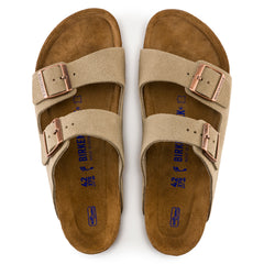 Birkenstock Arizona Taupe Suede Soft Footbed