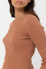 Rhythm Women's Classic Knit Long Sleeve Top