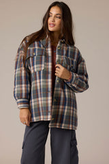 O'Neill Women's Chance High Pile Lined Flannel Jacket