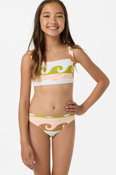 O'Neill Girls Lilly Wave Geo Square Neck Set