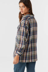 O'Neill Women's Chance High Pile Lined Flannel Jacket