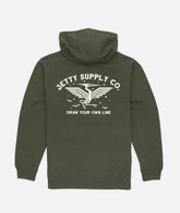 Jetty Men's Heron Zip Up Hoodie