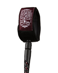 Creatures of Leisure Punish Standard Duty Leash 6 FT Dark Rose Black