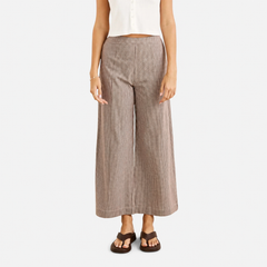 London Check Wide Leg Pant