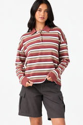 O'Neill Women's OG Kyra LS Crop Polo