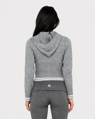 Rusty Women's Devil Girl Knitted Zip Through Hood