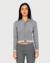 Rusty Women's Devil Girl Knitted Zip Through Hood