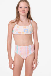 O'Neill Girls Bali Floral Revo Tie Back Bralette Set