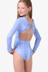 O'Neill Girls Surf Abstract Twist Back Surf Suit