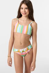 O'Neill Girls Low Tide Tie Back Bralette Set