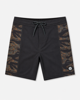 Harmony Mens Scout Print Boardshort Black
