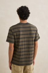 Rhythm Men's Vintage Jacquard Stripe SS T-Shirt