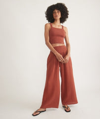 Marine Layer Women's Sophia Double Cloth Palazzo Pant