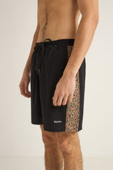 Rhythm Men's Leo Panel Beach Short Black
