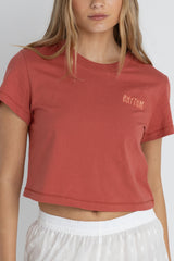 Rhythm Women's Rhythm Crop Crew Tee