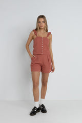 Rhythm Women's Lola Check Cami Top