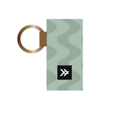 Thread Waves Sage Chapstick Holder Keychain