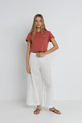 Rhythm Women's Rhythm Crop Crew Tee