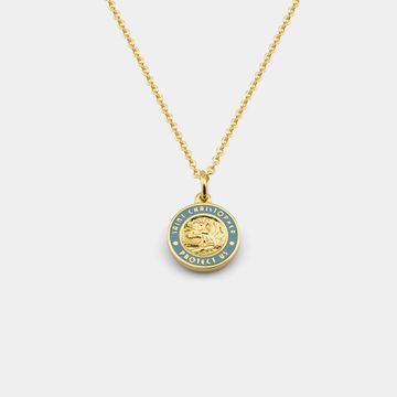 Get Back Necklace Small - Gold / Baby Blue