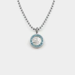 Get Back Necklace Small - Silver / Baby Blue