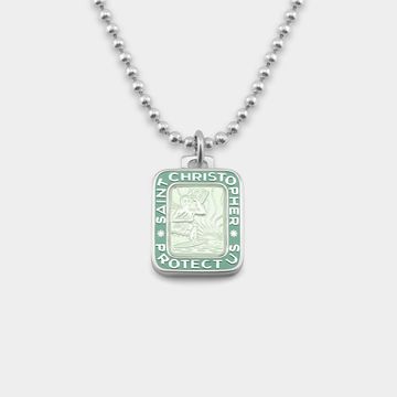 Get Back Necklace Rectangle - Sea Foam / Sea Foam