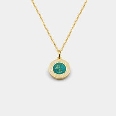 Get Back Necklaces Small - Gold / Aqua White
