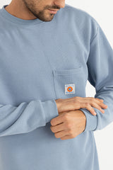 Rhythm Men's Vintage Pocket Ls Waffle Slate