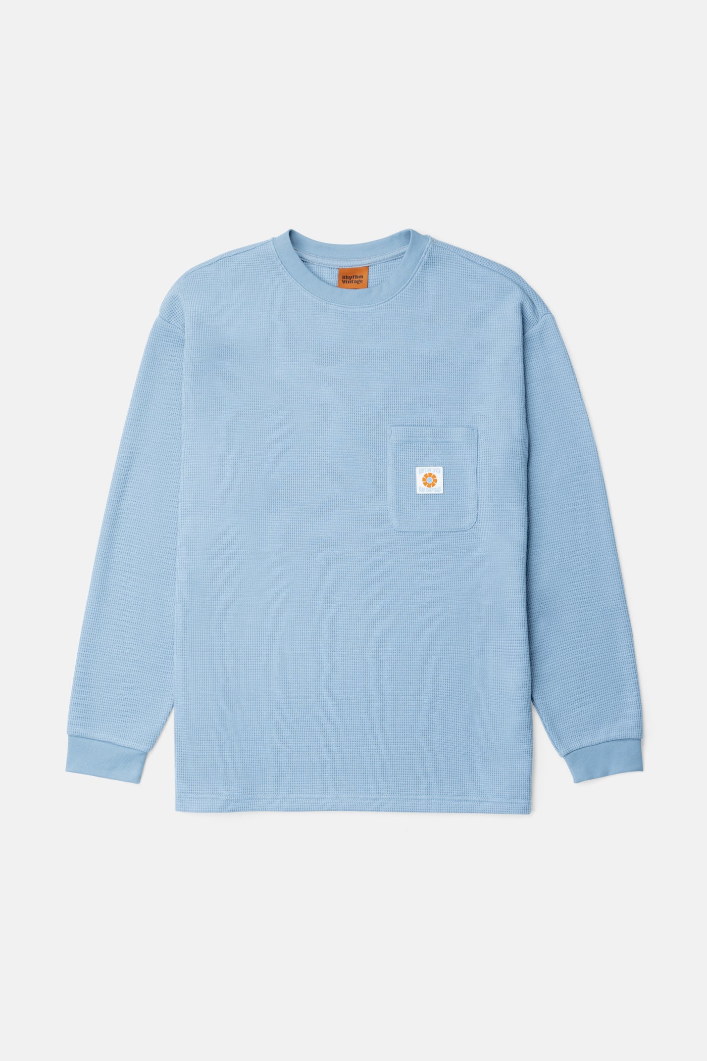 Rhythm Men's Vintage Pocket Ls Waffle Slate