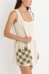 Rhythm Women's Crochet Shoulder Bag