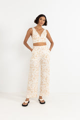 Rhythm Women's Lulu Floral Wide Leg Pant