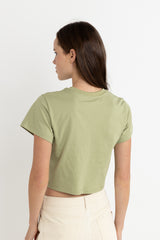 Rhythm Women's Rhythm Sun Crop Crew Tee