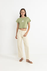 Rhythm Women's Rhythm Sun Crop Crew Tee