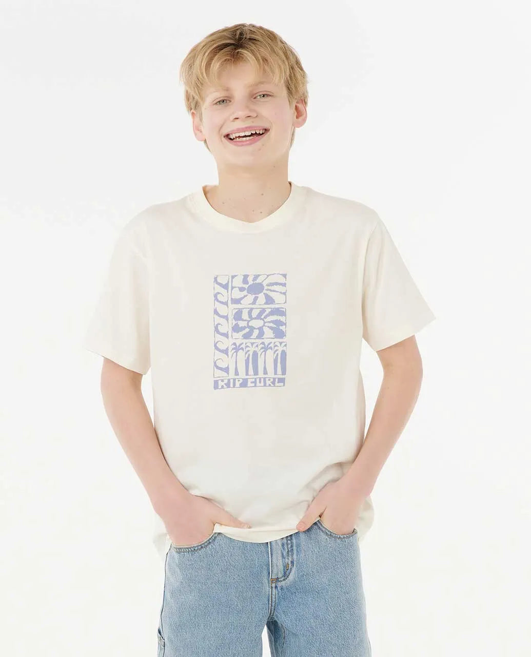 Ripcurl Boy's AOTS Ty Stacked Tee