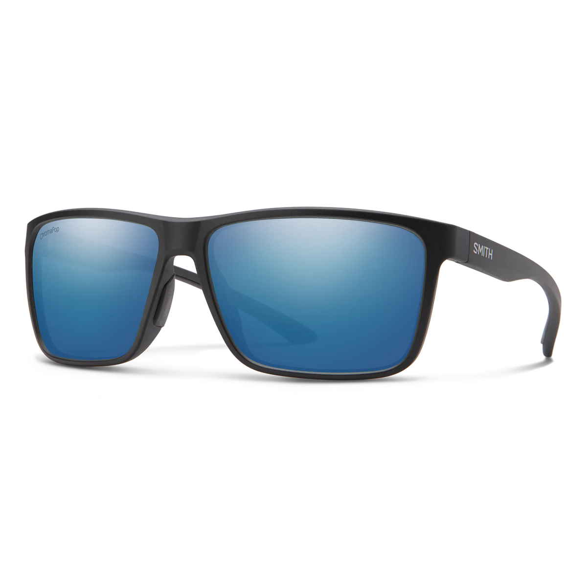 Smith Riptide Matte Black | Chromapop Glass Polarized Blue Mirror