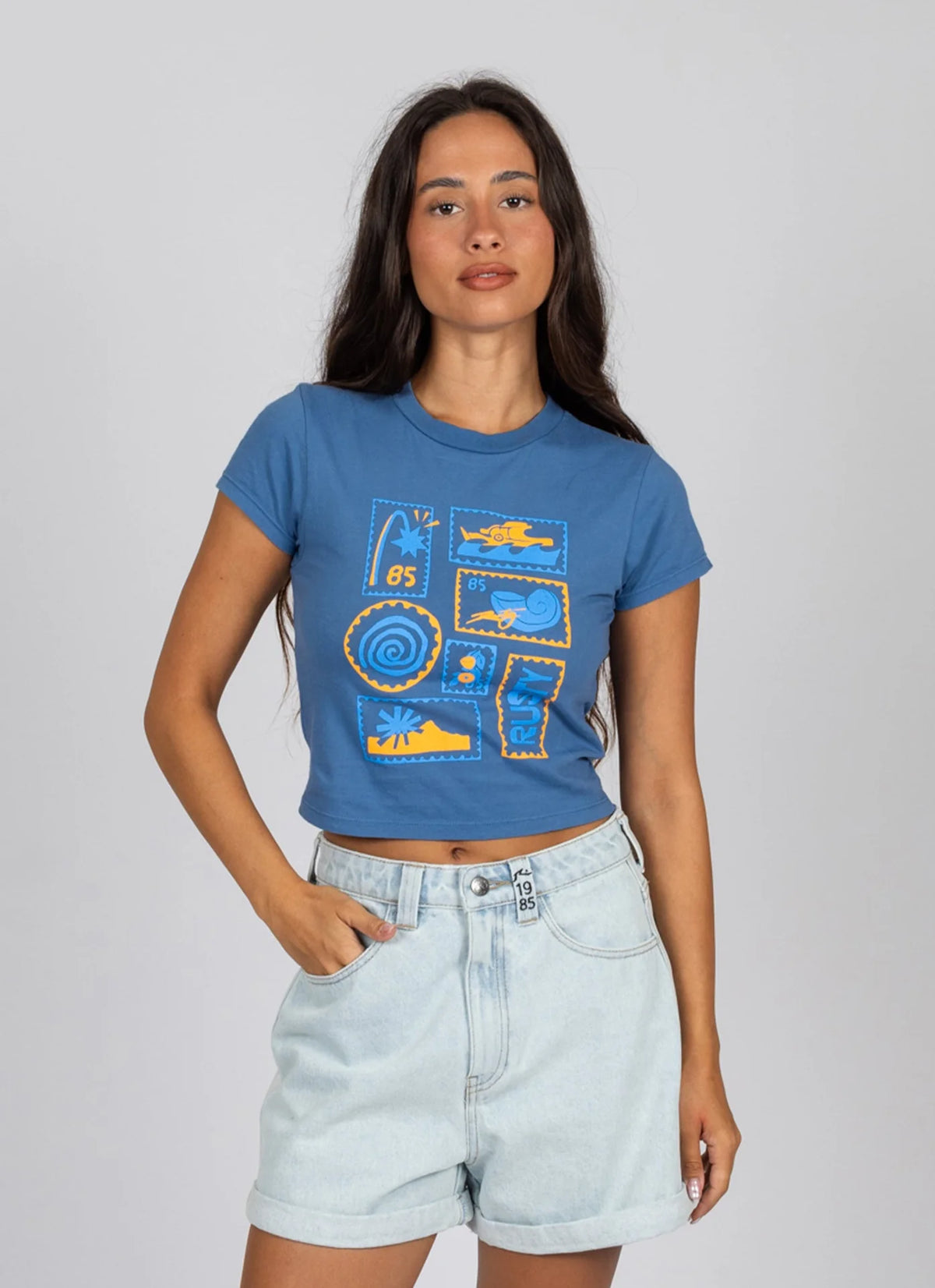 Rusty Women's Ocean Trip Baby Tee
