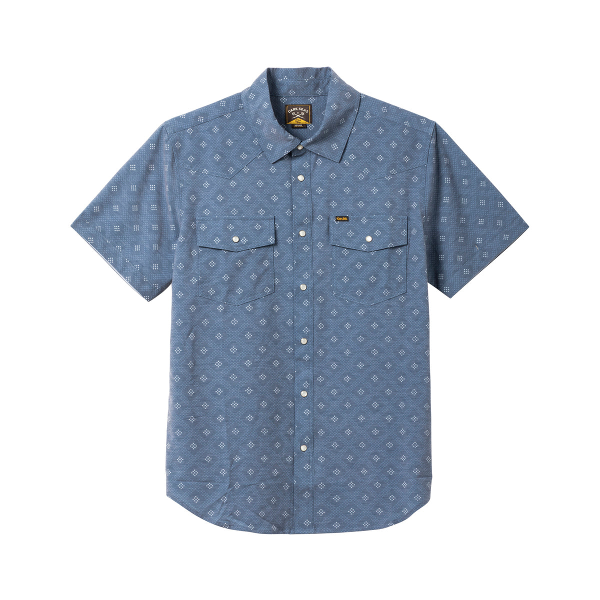 Dark Seas Barton Shirt - Indigo, front