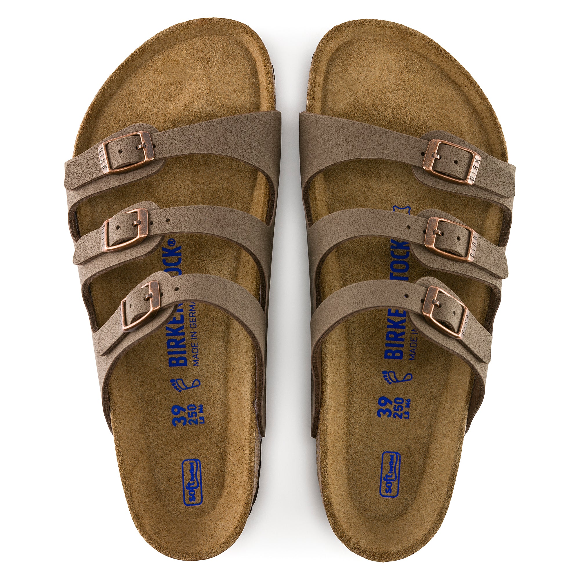 Birkenstock Florida Soft Footbed Birkibuc Mocha