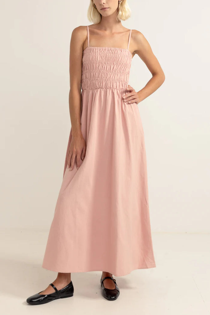 RHTYHM Classic Shirred Midi Dress