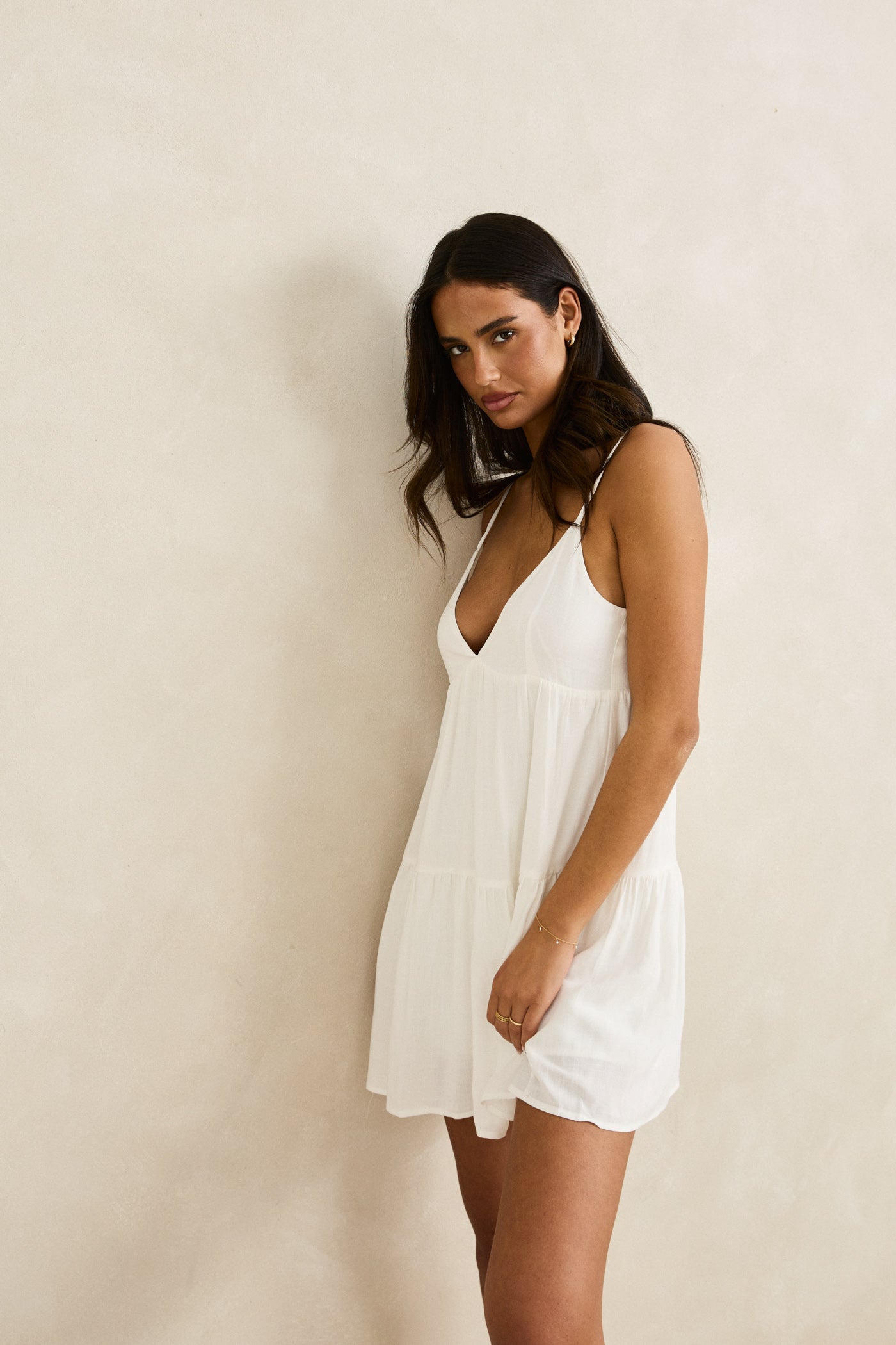 Rhythm Women's Classic Tiered Mini Dress