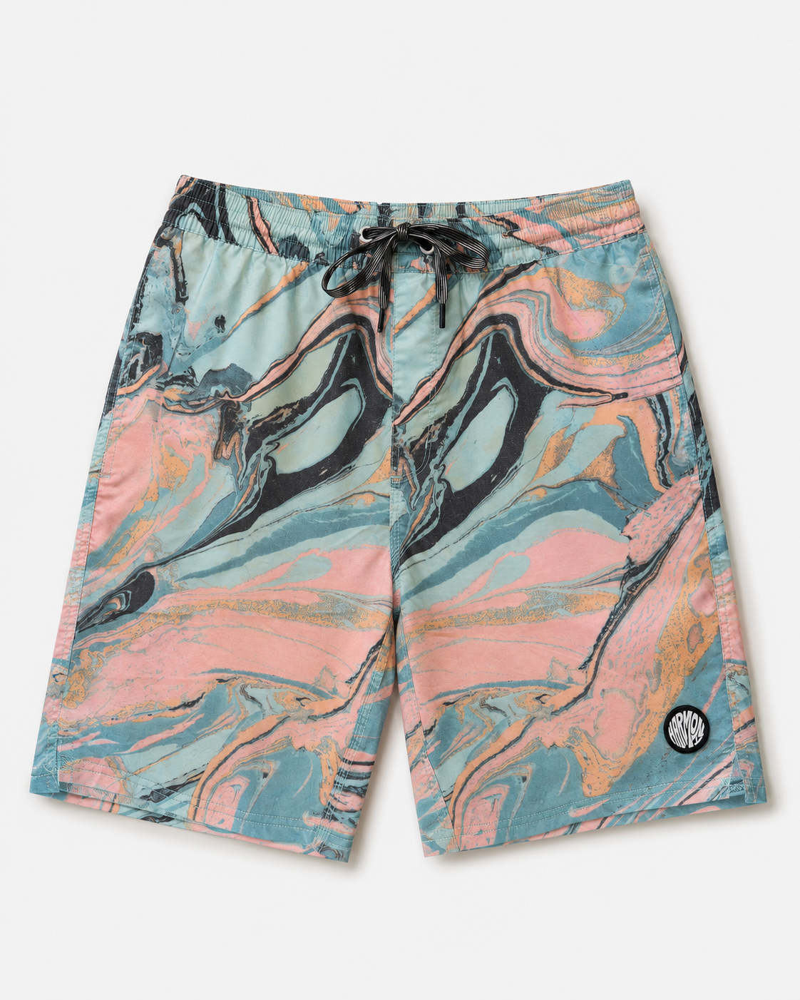 Harmony Mens Continental Marble Volley Aqua