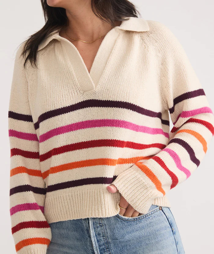 Marine Layer Women's Claire Relaxed Sweater Polo