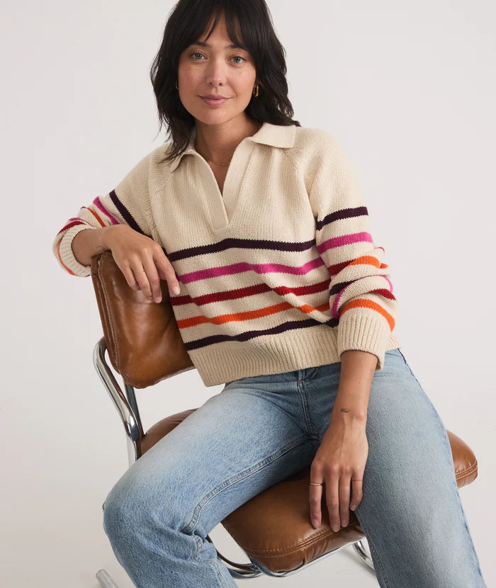 Marine Layer Women's Claire Relaxed Sweater Polo