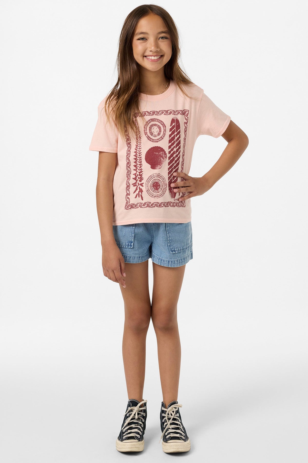 O'Neill Girls Calico Angie Tee