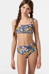 O'Neill Girls Mila Floral Square Neck Tank Set